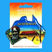 Resin Magnet Map Aborigine